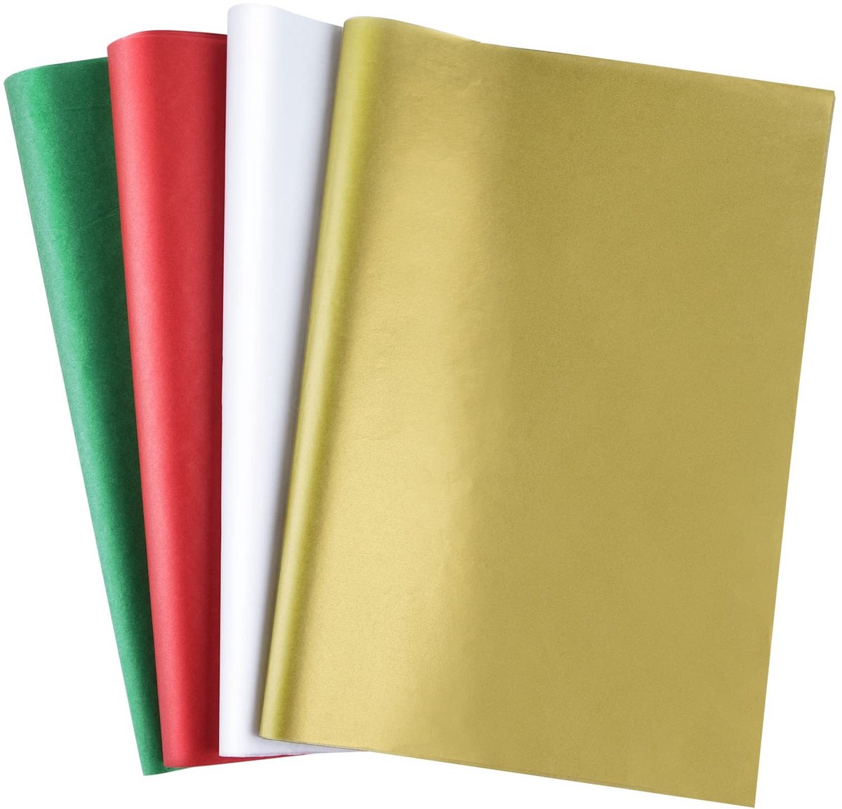 Dailygoods- Kerst Zijdepapier 60 Vellen - Inpakpapier Verjaardag - Knutselen - Decoraties - Cadeautasjes - Hoogglans 50 x 35 cm