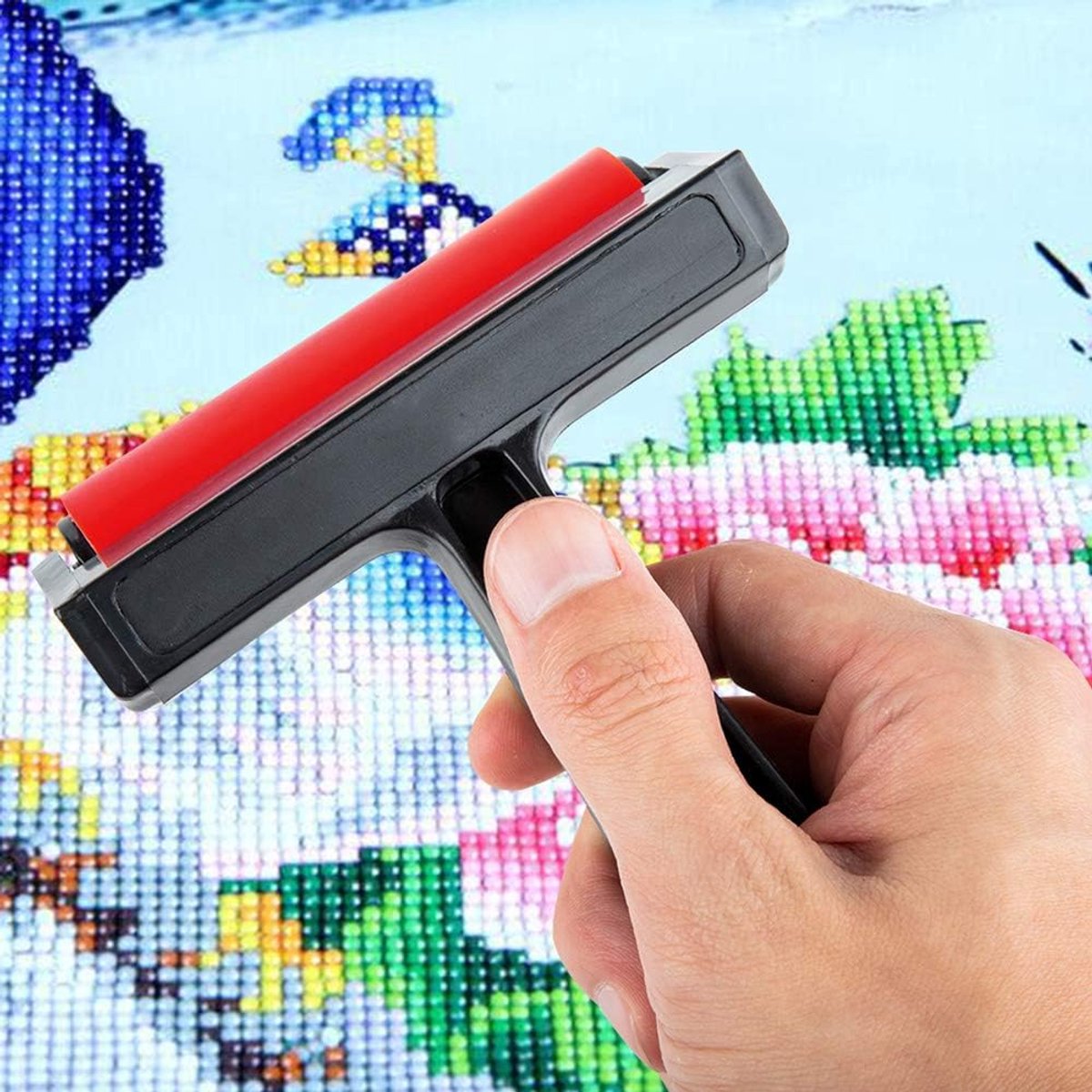 Diamond Painting Roller - 2 Stuks - Steentjesroller - 10 cm - Roller voor diamond painting - Diamond Painting Accessoires - Kunststof - Roller Gereedschapsset - Knutselaccessoires - Rolgereedschappen - Voor beginners en gevorderden - Blauw, rood — cadeau in Cadeau-ideeën - foto 5