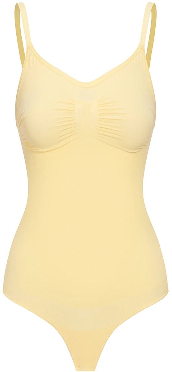 cfab by creamy fabrics Creamy Fabrics - Bodysuit Sculpting Shapewear Met String - Ademend - Anti-Zweet - Ultra Zacht - Maximaal Comfort - Sculptend - Verfijnde Pasvorm -