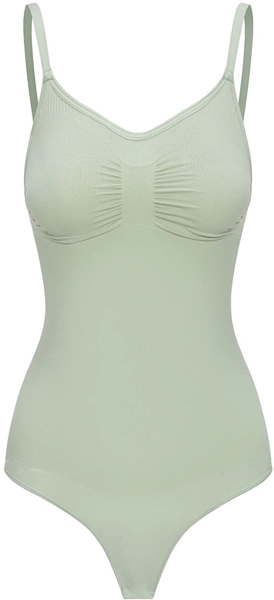 cfab by creamy fabrics Creamy Fabrics - Bodysuit Sculpting Shapewear Met String - Ademend - Anti-Zweet - Ultra Zacht - Maximaal Comfort - Sculptend - Verfijnde Pasvorm -