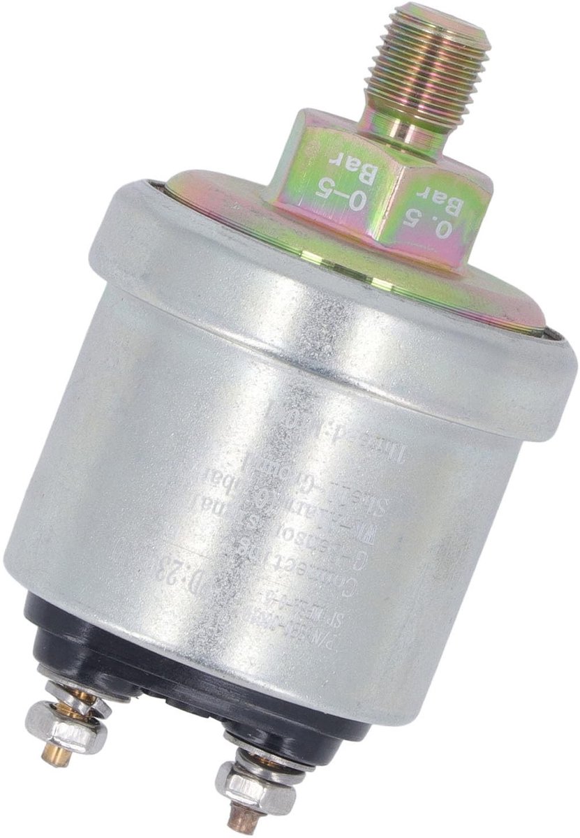 Dailygoods- Oliedruksensor Hoge Druk - Messing - M10x1 1/8NPT Buitendraad - Geschikt voor VDO-Machines - Betrouwbare Prestaties - Veelzijdige Toepassing - Druksensor