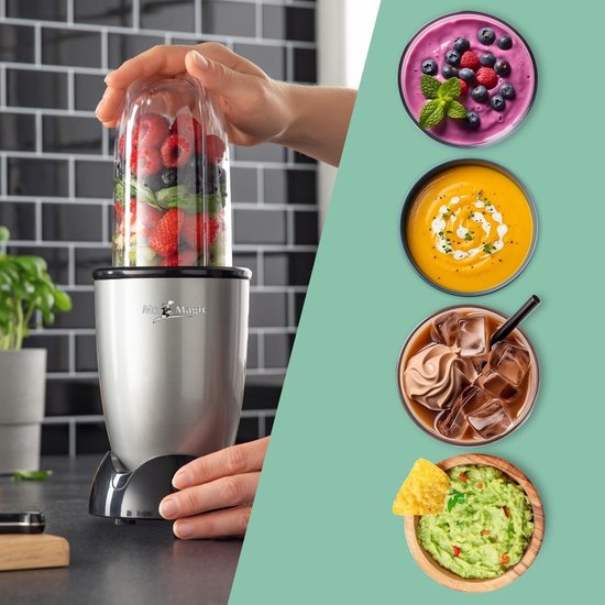 Mini Blender - Persoonlijke Mixer - Gezonde Drankjes Maken - Compact Ontwerp - 300 ml - Zwart van MINI — afbeelding 4