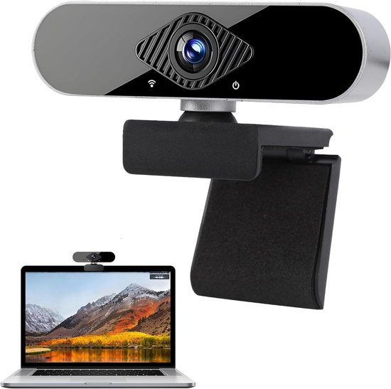 Webcam Full HD - USB Camera - Video Bellen - Automatische Lichtcorrectie - 1080p Resolutie - Zwart
