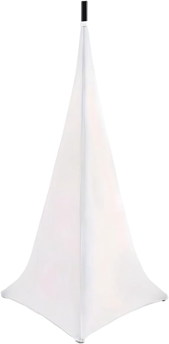 Speaker Stand Cover voor 360 graden verstelbare tripod, ideaal voor evenementen, bruiloften en feesten (Wit)