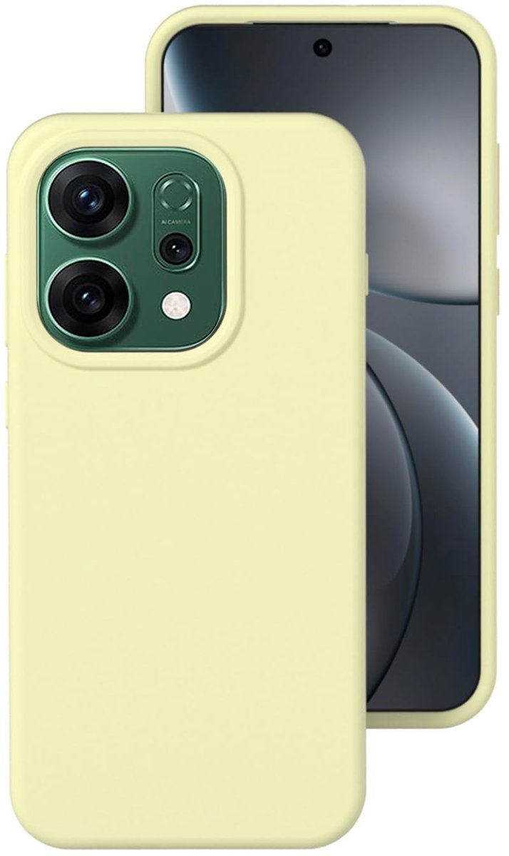 Dailygoods - Ultradunne Beschermhoes voor Oppo Reno14 5G in Geel
