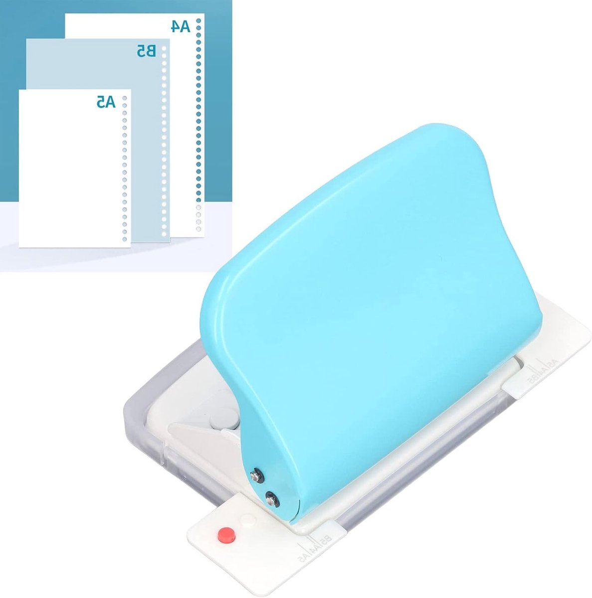 Draagbare spiraalbindmachine voor A4 A5 A6 A7 papierbinding met ronde gaatjes, ideaal voor school en thuisgebruik thumbnail 5