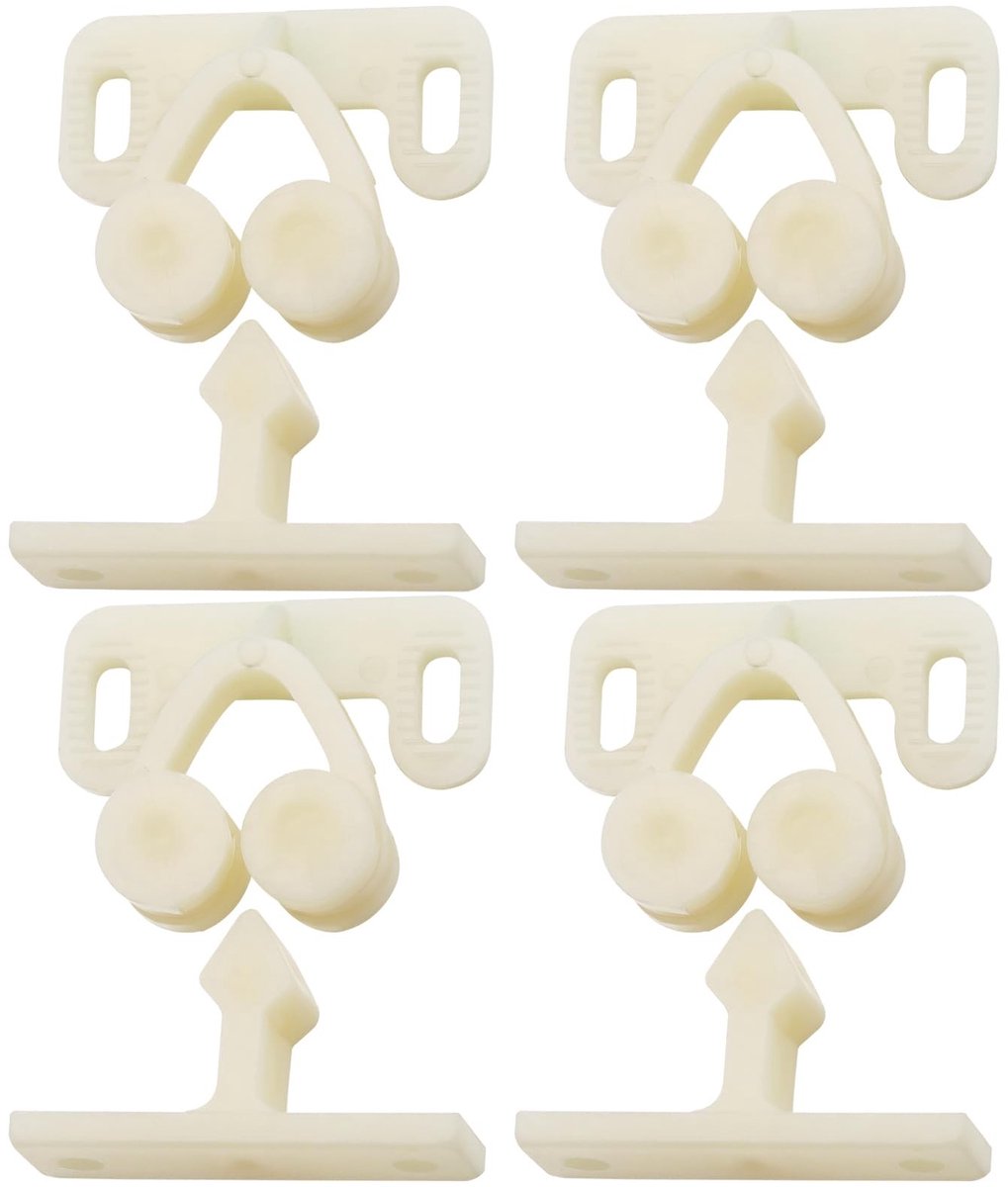 Dailygoods - Set van 4 Kunststof Deurvangstoppers voor Thuis en Caravan
