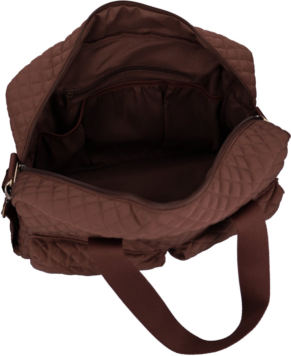 Kidzroom Calm Embrace Luiertas - Bruin - 28 x 40 x 16 cm - Verschoonmatje - Verstelbare schouderband - Ophanglussen kinderwagen thumbnail 3