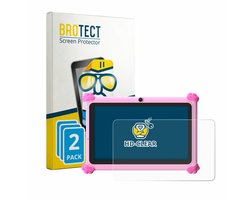 BROTECT - Screenprotector voor Ascrecem KIDS710 7" - Folie Beschermfolie transparant 2 Stuks