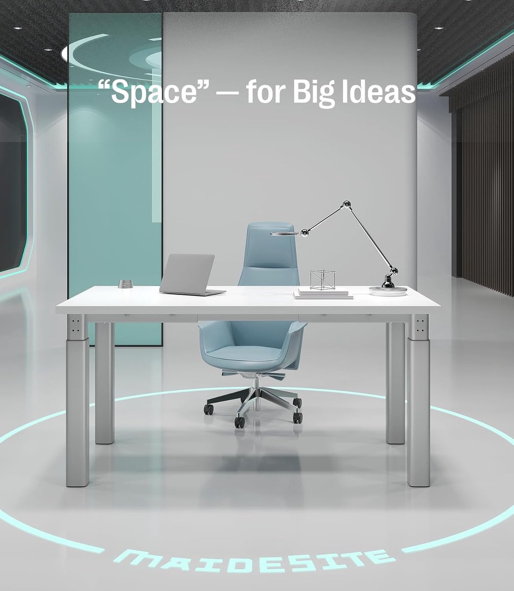 SpaceLift Pro 4-Poot Elektrisch Zit-Sta Bureau 120x80 cm Dubbele Motor 200 kg Draagvermogen Draadloos Afstandsbediening