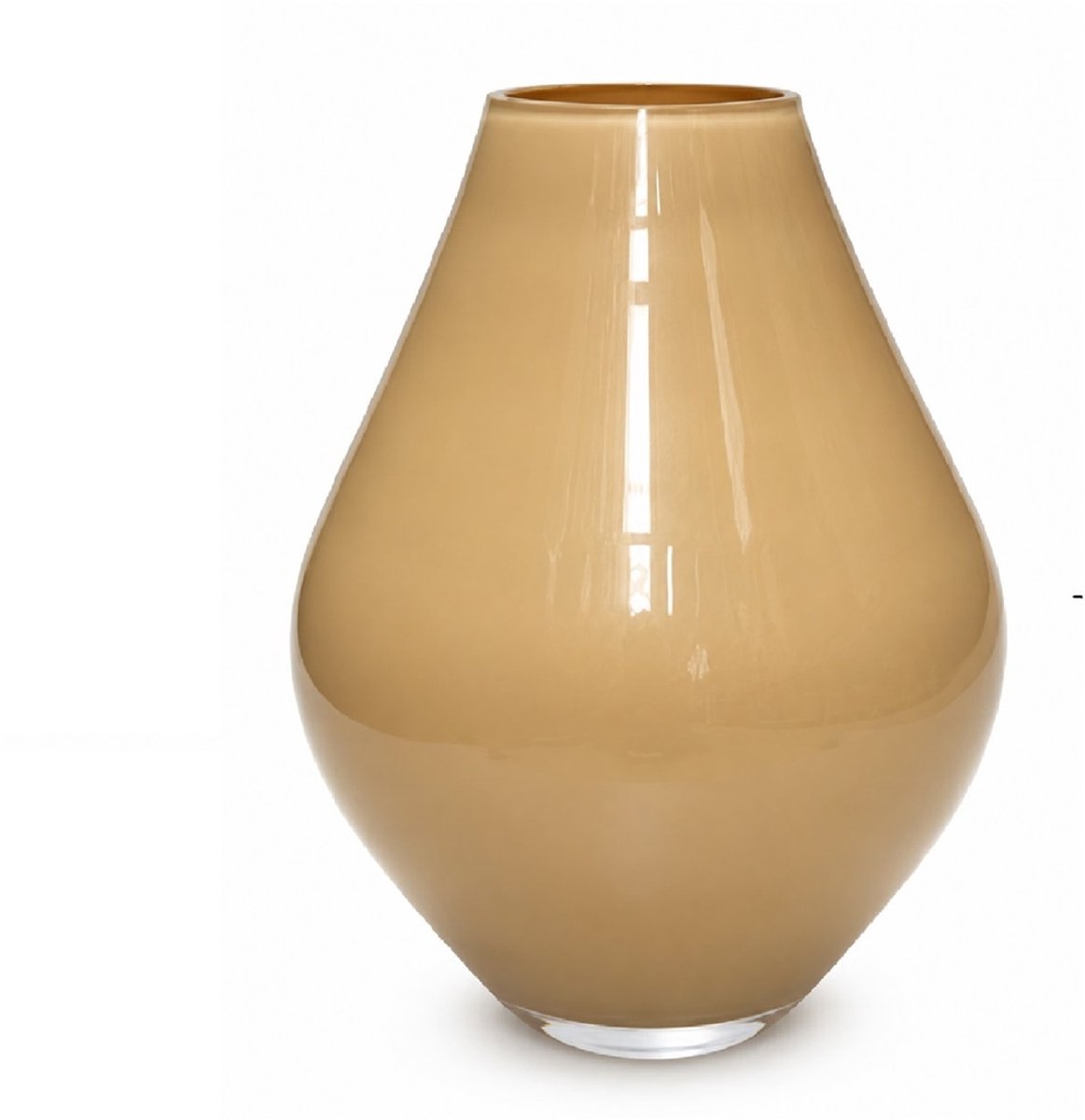Vaas Lesse | Metallic Sand | mond geblazen glas | Ø19 x H24 cm