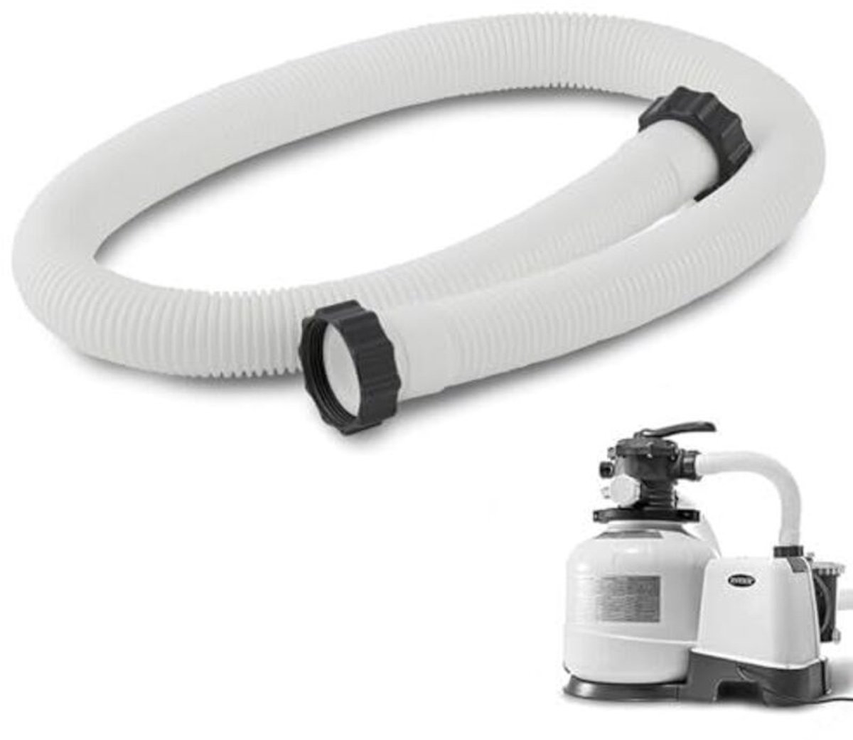 38 mm zwembadslang, 150 cm vervangingsslang Geschikt voor zwembaden, flexibele slang Geschikt voor zwembadpompen en -stofzuigers, ook Geschikt voor Intex filterpompen.