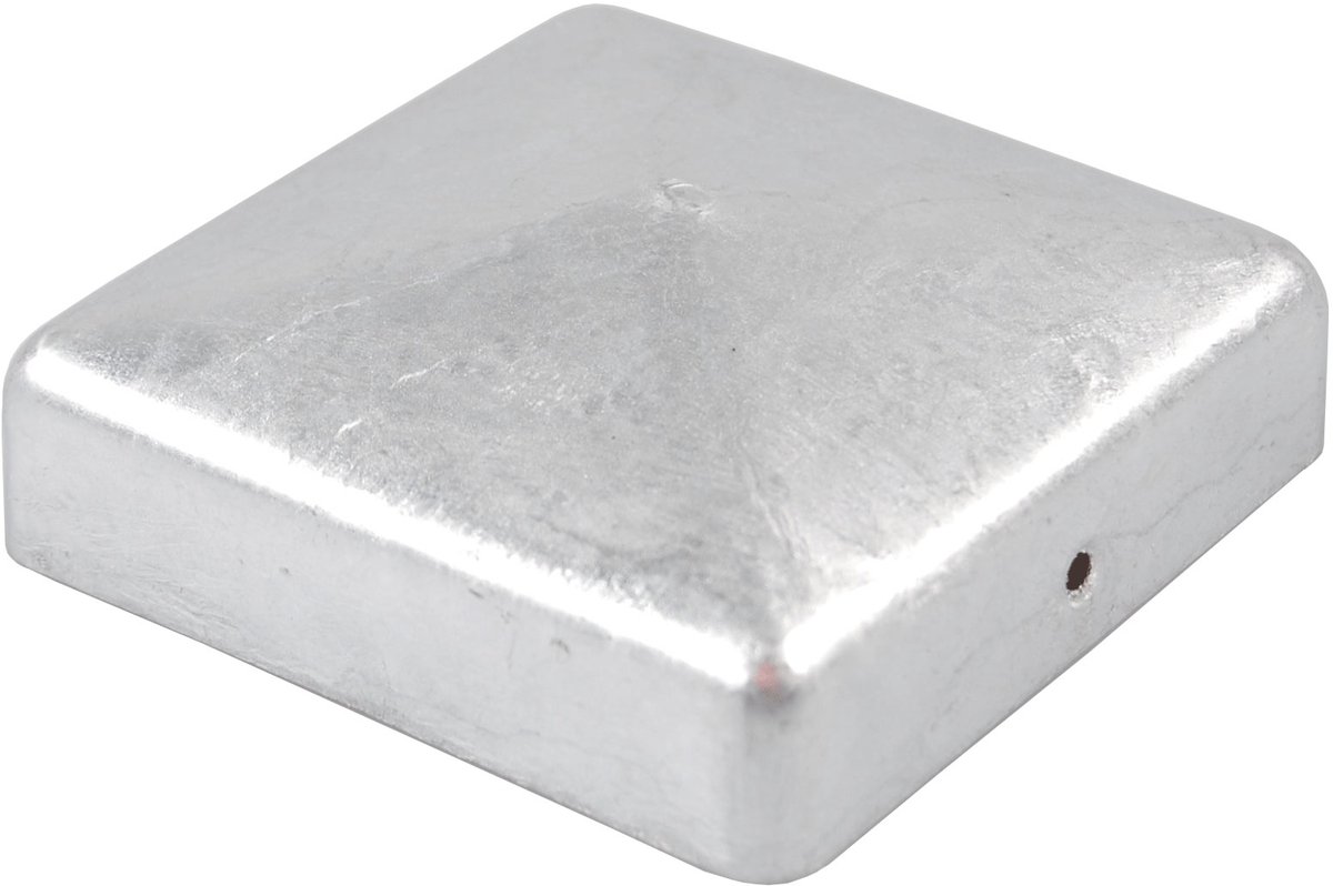 TRUTZHOLM - Paalkap Gegalvaniseerd - 71 mm - Piramide - Afdekkap voor Houten Palen - 7x7 cm - Hekwerk Bescherming
