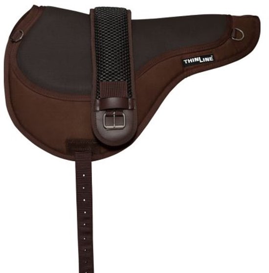 ThinLine - Comfort Bareback Pad - Extreem Comfortabel - Anit-slip - 95% Schokabsorberend - Singel inbegrepen - Bruin ThinLine - Comfort Bareback Pad - Extreem Comfortabel - Anit-slip - 95% Schokabsorberend - Singel inbegrepen - Bruin