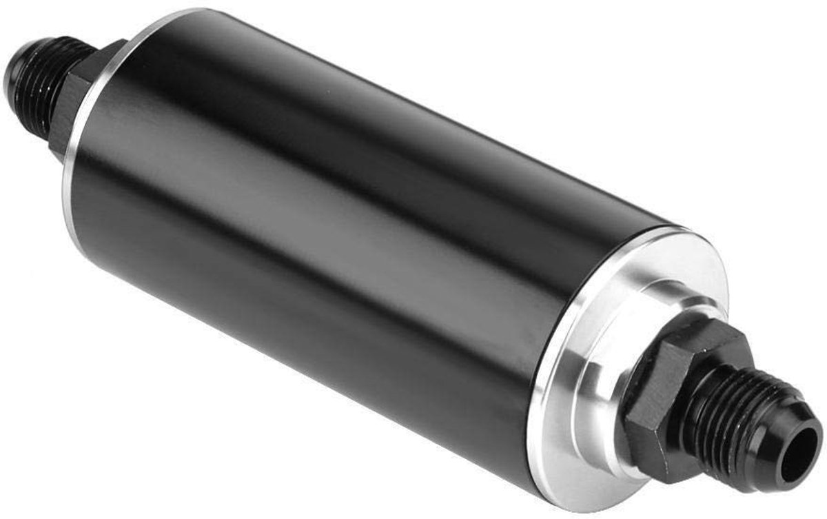 VLEMICO- Brandstofleiding 100 Micron - Aluminium - Roestvrij Staal Filter - AN6/AN8/AN10 - Corrosiebestendig - Duurzaam - Brandstoffilter
