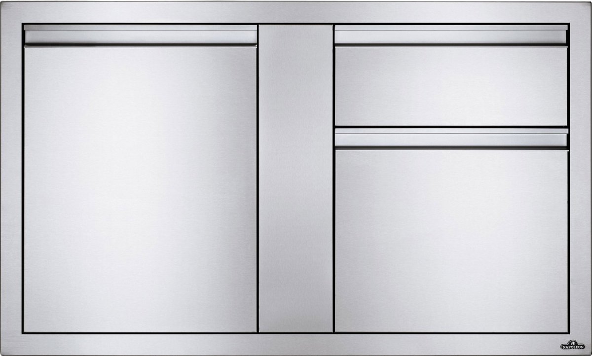 Napoleon grills - Inbouwdeur en afvalkast combinatie groot (115x71 cm)