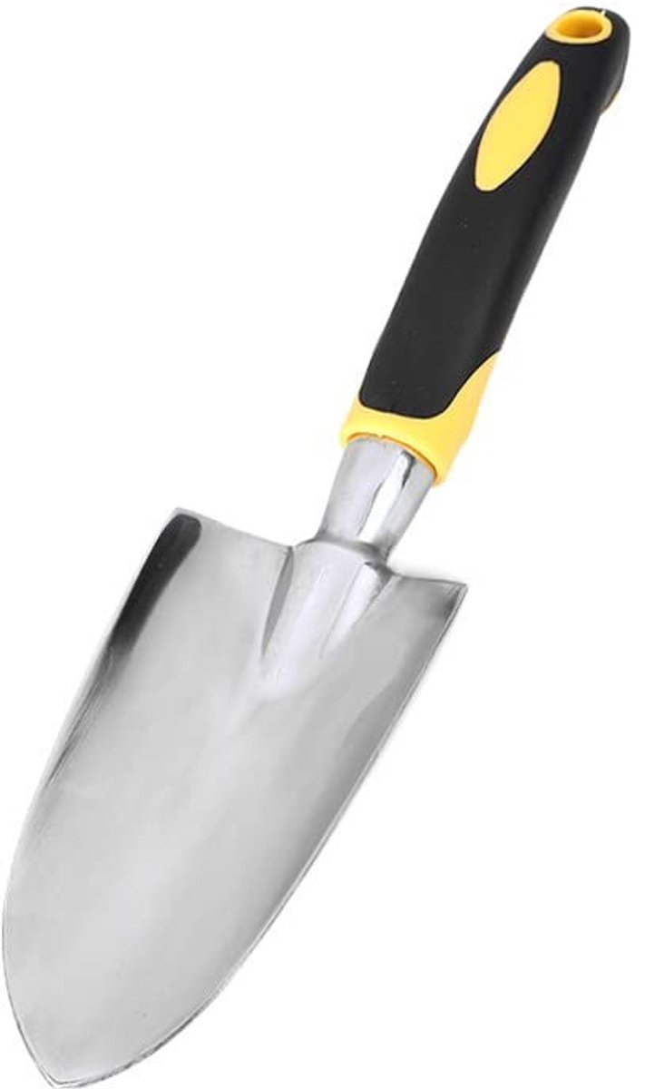 Dailygoods- Tuintroffel Roestvrij Staal - Ergonomische Handgreep - Multifunctionele Schep - Tuinhandgereedschap - Lichtgewicht 160 Gram - Ideaal voor Tuiniers - Tuinschep