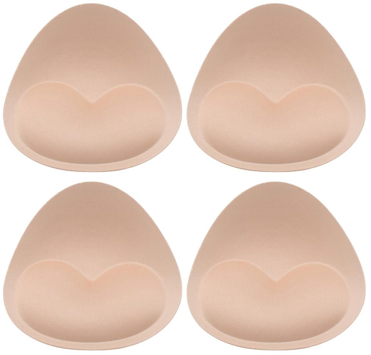 Dailygoods- Beha-inzetstukken Ademend - Driehoekige Pads - Uitneembare Borstkussens - Zacht - Lichtgewicht - Ergonomisch Ontwerp - Borstpads