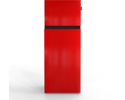 NUNKI MEDIUM-ARED / Hot Rod Red Design Koel-vriescombinatie - 206L - E-label - Volledig in kleur