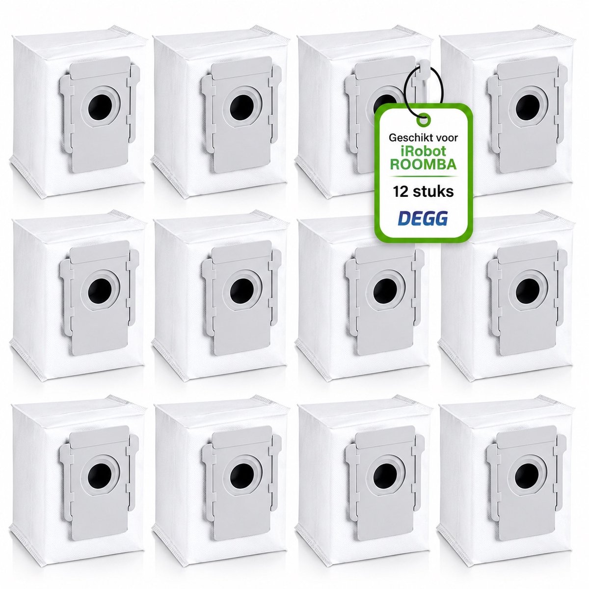Bol.com DEGG® - 12x Stofzuigerzakken geschikt voor iRobot Roomba i7 i7+ i8 i8+ s9 s9+ j7 j7+ i3 i3+ i4 i4+ i5 i5+ i6 i6+ - roomb... aanbieding