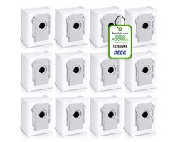 DEGG® - 12x Stofzuigerzakken geschikt voor iRobot Roomba i7 i7+ i8 i8+ s9 s9+ j7 j7+ i3 i3+ i4 i4+ i5 i5+ i6 i6+ - roomba stofzuigerzak - perfecte pasvorm en hoge kwaliteit