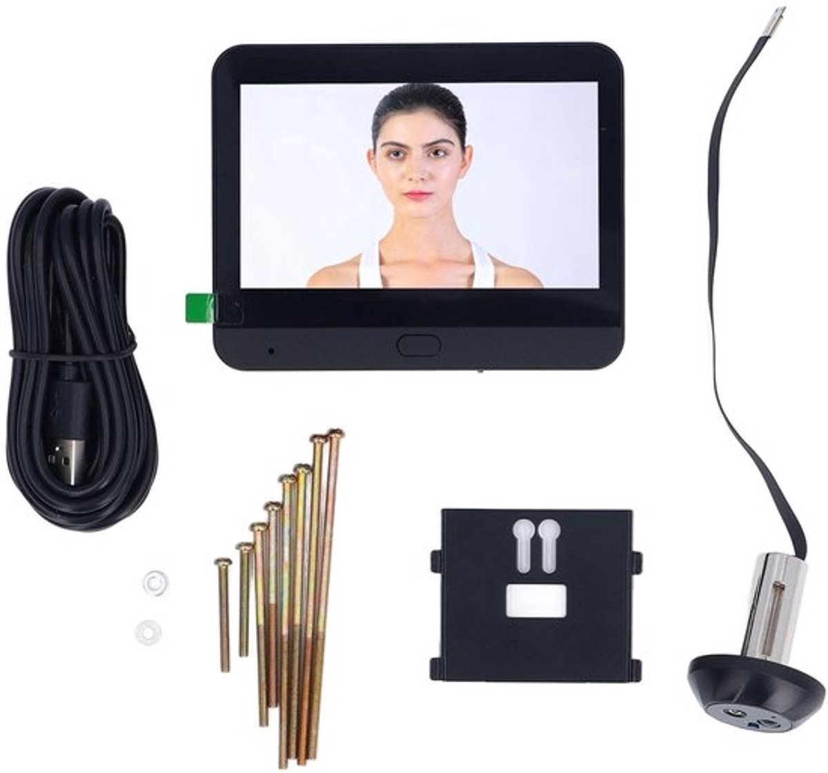 Allecto - Deurspion camera - WiFi digitale deurcamera - 4,3 inch Lcd