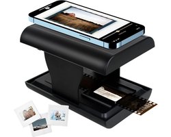 Mobiele Film Scanner - Dia Scanner - Oude Herinneringen Digitaliseren - Ingebouwde LED Verlichting - 35mm Negatieven En Dia's - Zwart