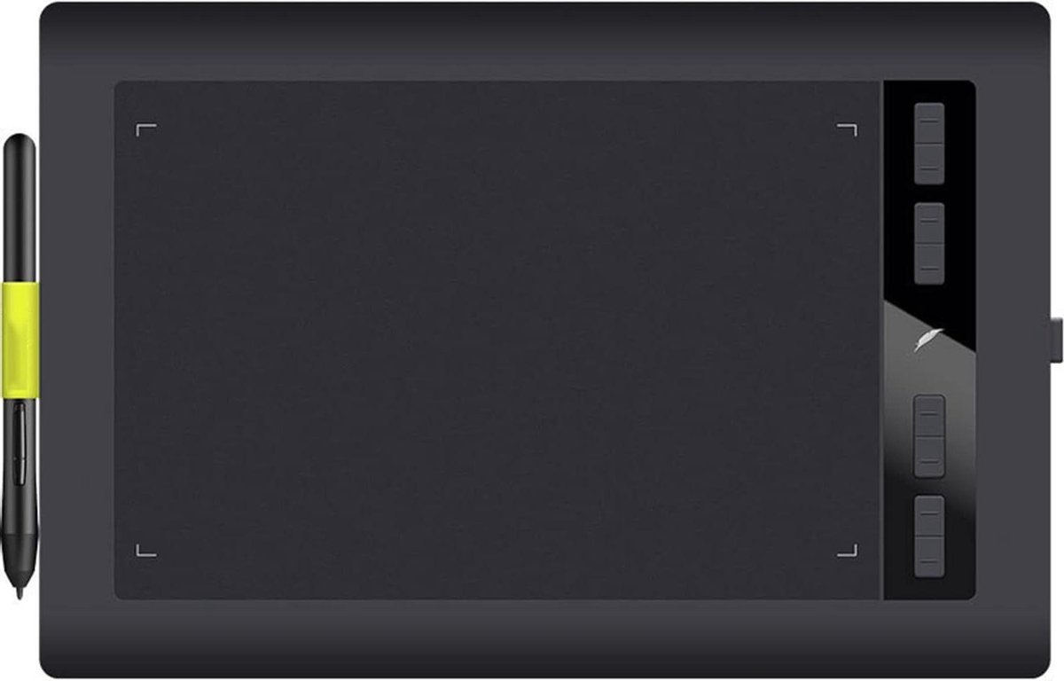 Grafische Tekentablet - Digitale Tekenplank - Digitaal Ontwerpen - 8192 Drukgevoeligheid - 10 x 6 Inch - Zwart