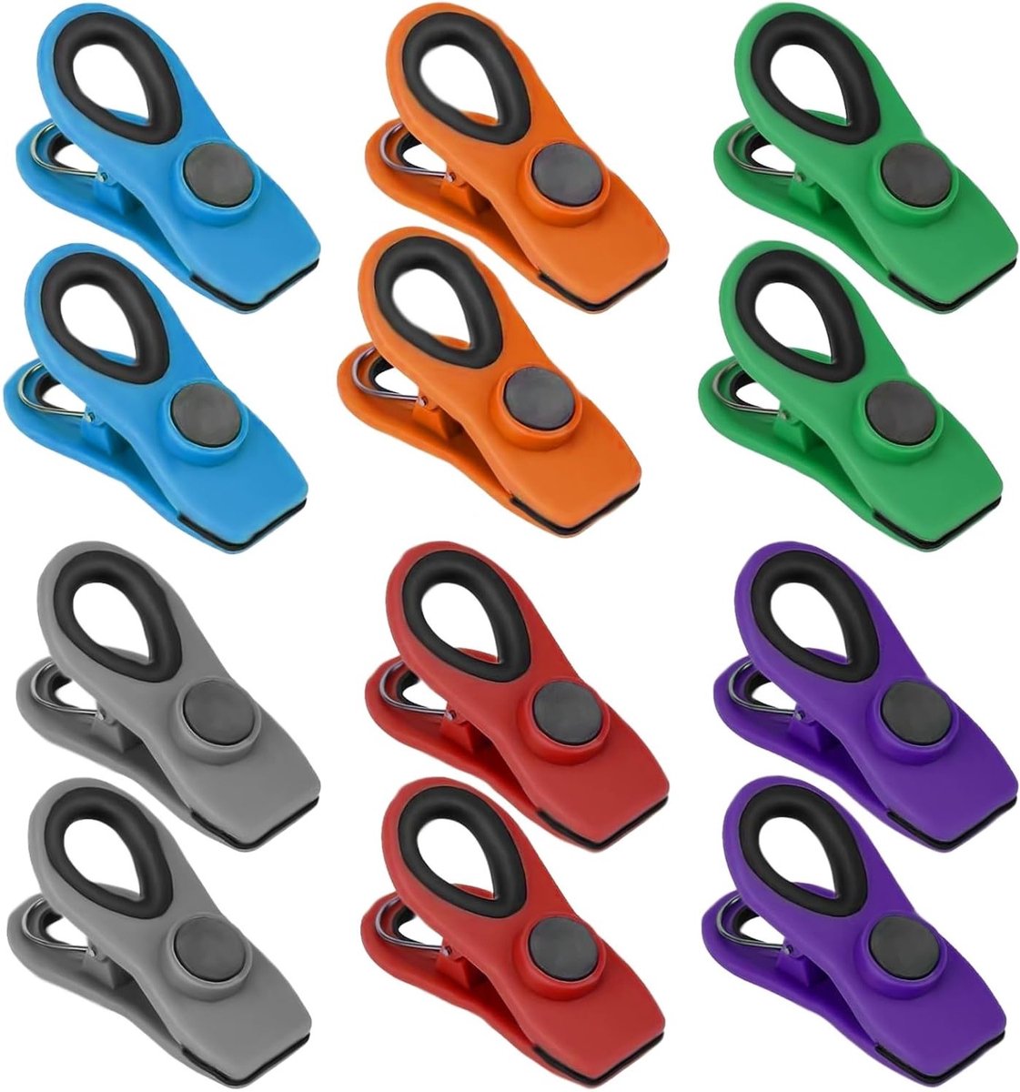 Magnetische zakclips - 12 stuks - Houd je snacks vers