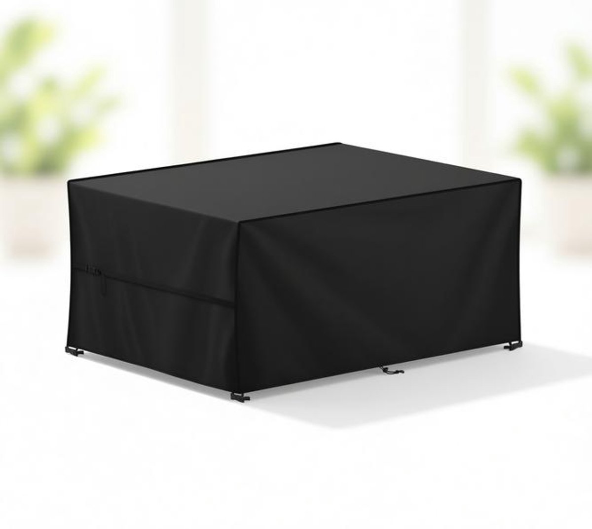 ElleMooi - Tuinmeubelhoes - Waterdichte afdekking - Zwart - Oxford-stof - Bescherming voor tuintafels en meubels - Geschikt voor buitengebruik - 140x70x70cm