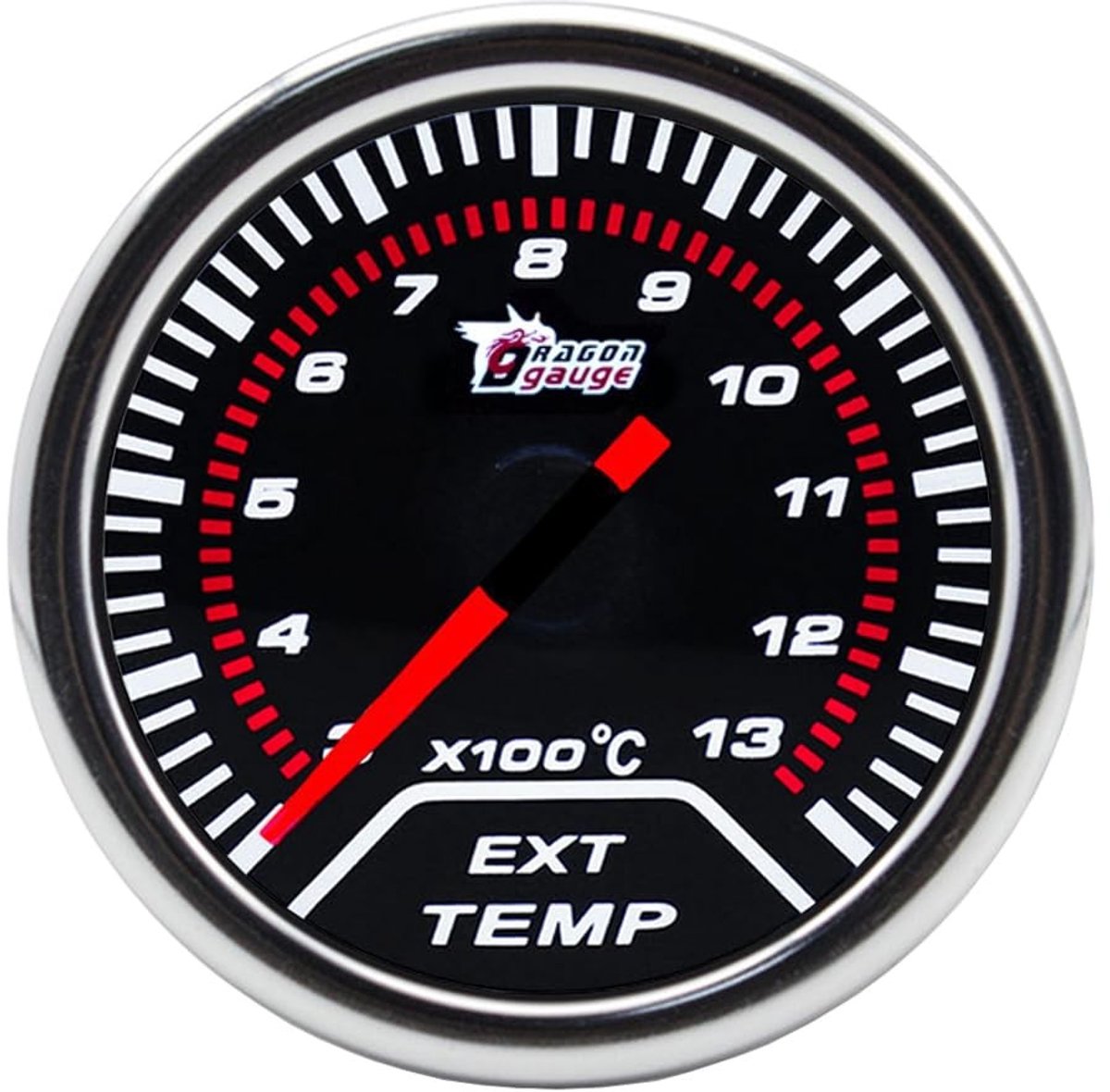 Dailygoods- Temperatuurmeter 2 Inch - Temperatuurmeter Auto - Temperatuurmeter Uitlaatgassen - Meetinstrument - Wit Licht - 52mm Display - Uitlaattemperatuurmeter