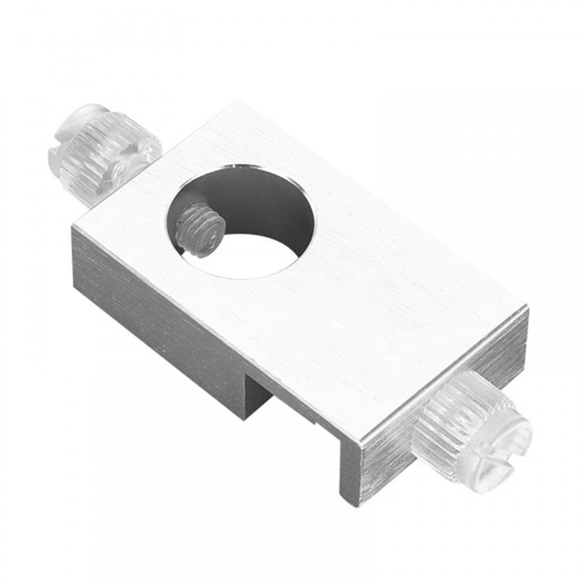 Dailygoods- Armatuurhouder Aluminium - Bevestigingsklem - Aquarium - Geschikt voor glasdikte tot 1,2 cm - Compact ontwerp - Zilver - Aquariumhouder
