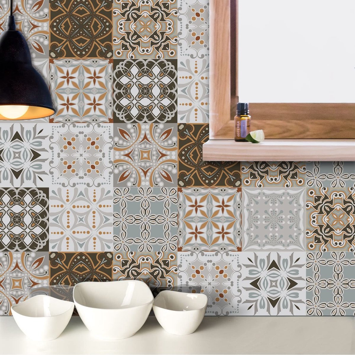 Allecto - Muur Tegel Stickers - Peel Stick Decoratie - voor Keuken en