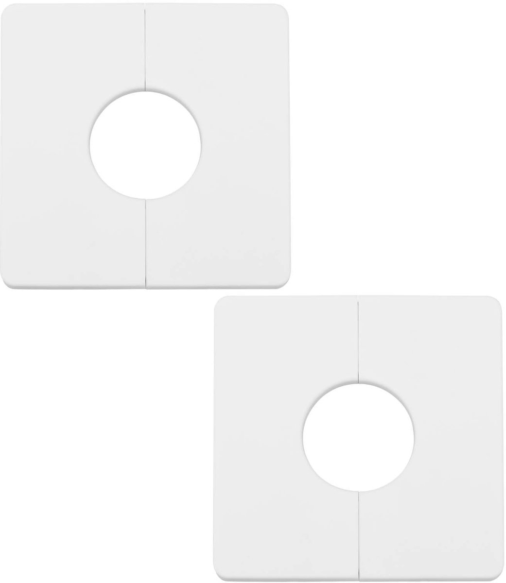 Dailygoods - 2 Stuks Muur Split Flens Diafragma voor Wanddeksels
