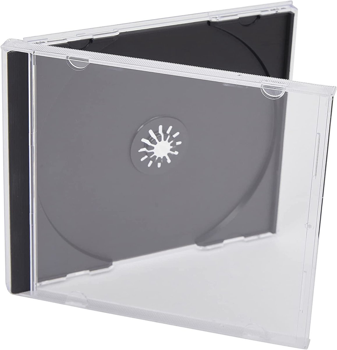 Dailygoods - CD DVD Jewel Cases - 25 stuks - standaard formaat - opbergdozen - bescherming voor media - geschikt voor CD en DVD - transparant