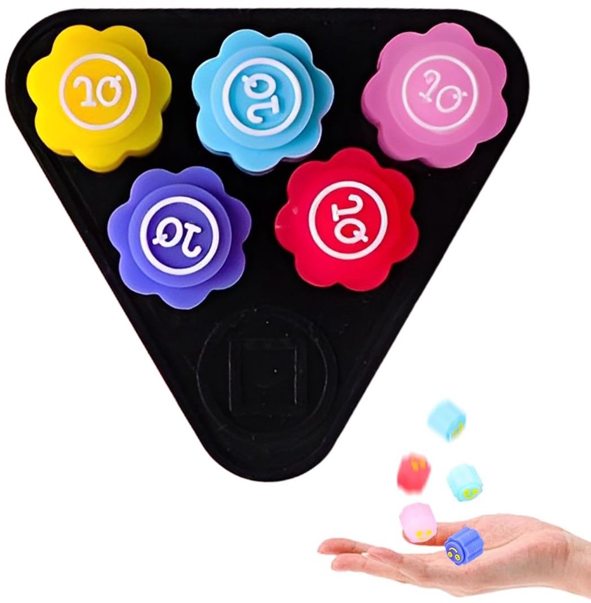 Dailygoods- Gonggi Spel Set van 5 Stenen - Originele Koreaanse Stenen - Traditioneel Spel voor Kinderen/Volwassenen - Reactievermogen Trainen - Hand-Oogcoördinatie Verbeteren - Jackstones