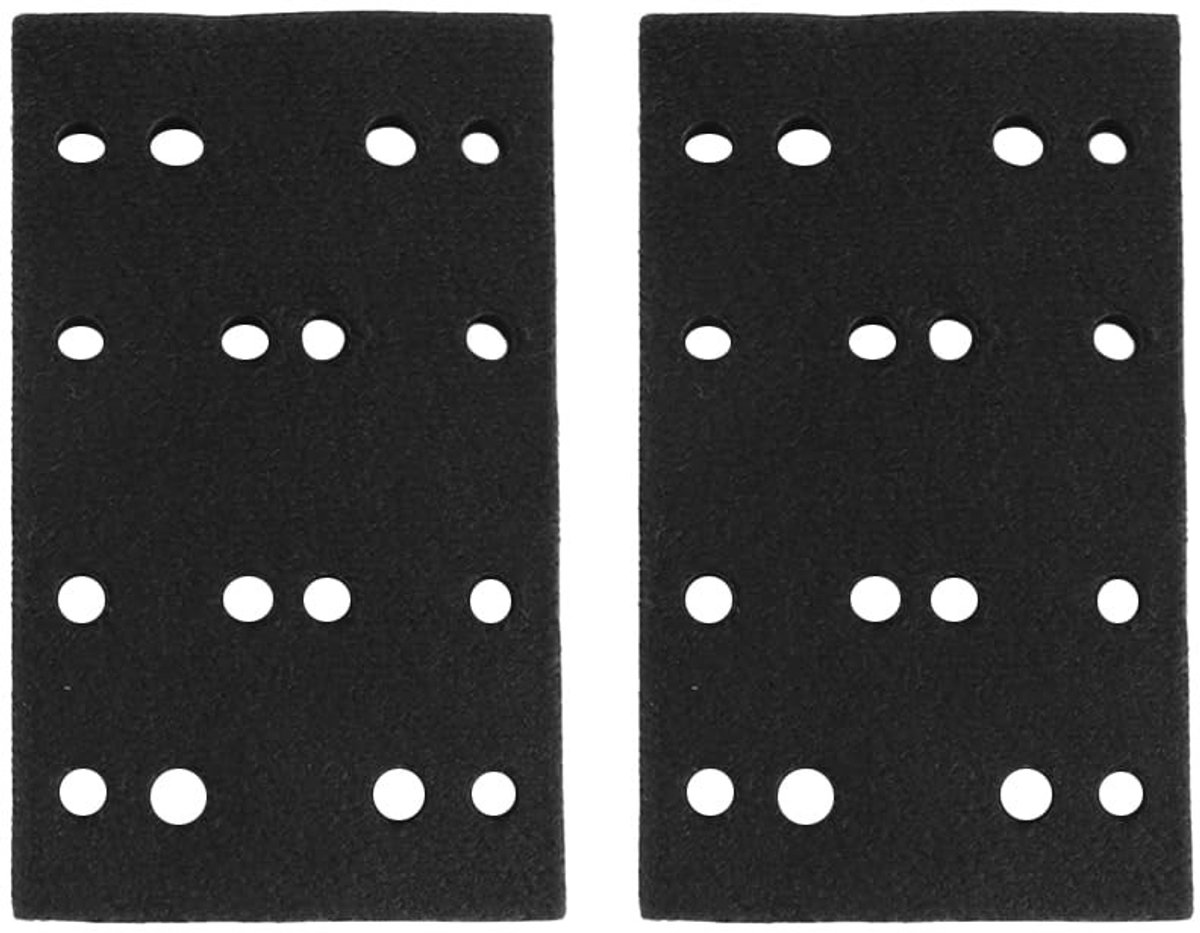 JHUBERS- Schuurpad 2 Stuks - Zachte Sponsinterface - Compatibel met RTS 400/RS 400/RTSC 400 - Afmetingen 133x80 mm - Trillingsreductie - Verbeterde Afwerking - Schuurmachinepad