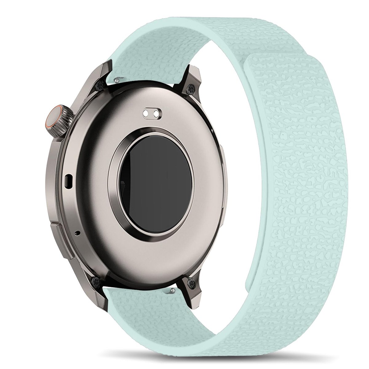 JHUBERS- Siliconen Armband 22 mm - Magnetische Armband - Zacht Comfort - Sport Armband - Compatibel met Amazfit - Lichtgroen - Horlogeband