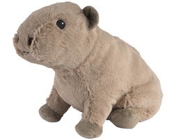 Warmies warmte/magnetron knuffel capibara - 24 cm - pittenzak - opwarm knuffel