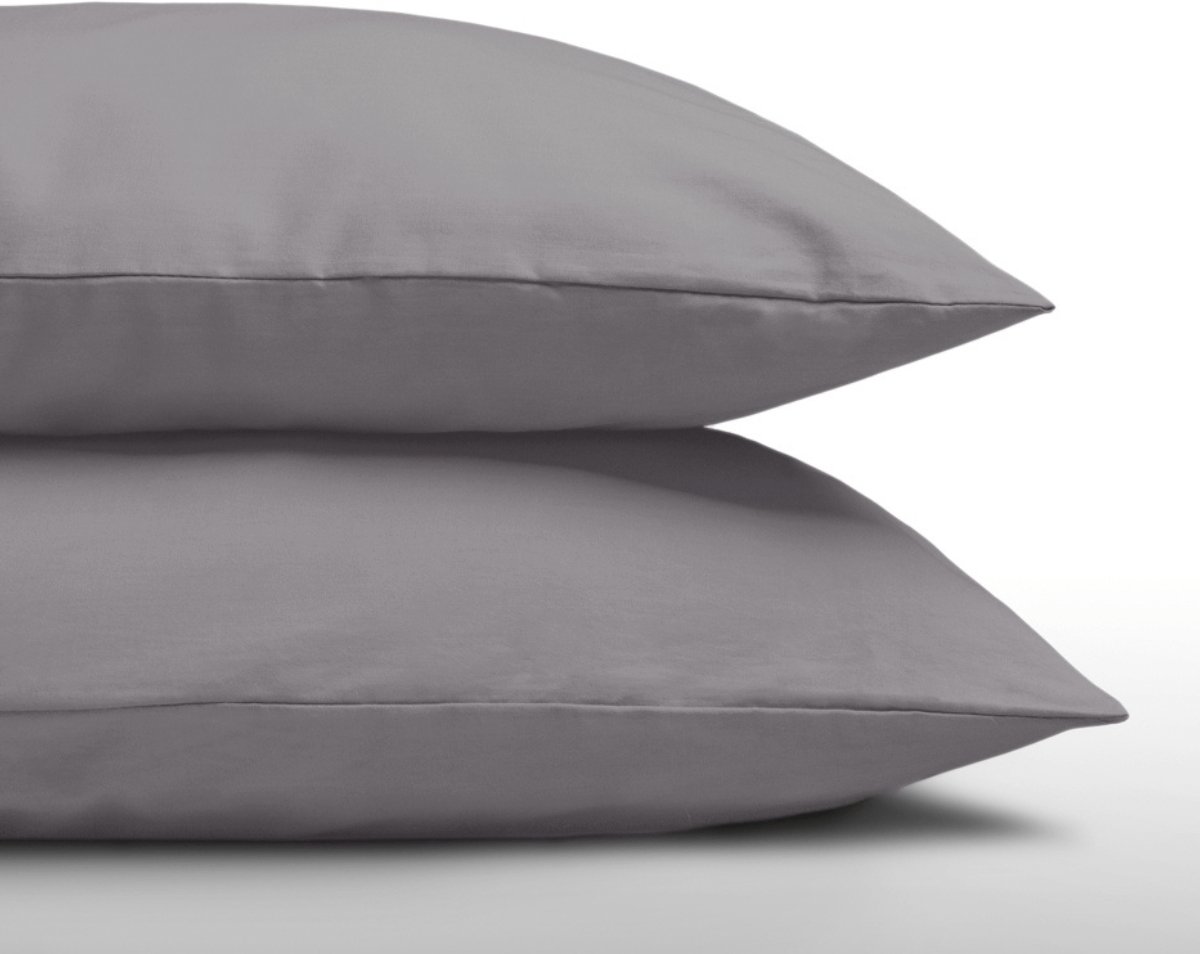 Zelesta Everyday Uni Kussensloop Set van 2 - Antraciet 80x80cm