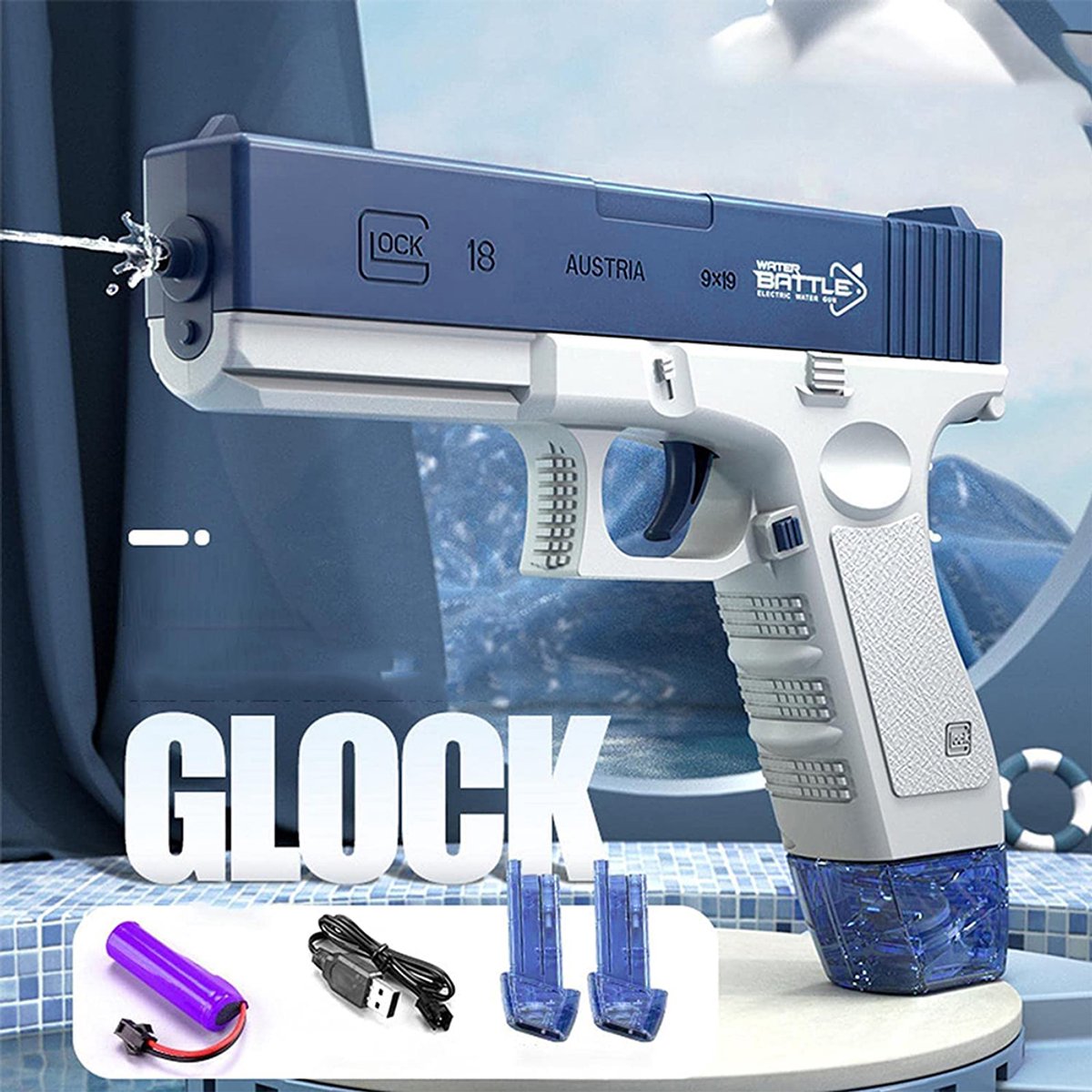 Elektrisch Waterpistool - Automatisch Waterpistool Voor Kinderen - Waterpistool - Buitenspeelgoed Voor De Zomer Cadeau — afbeelding 10