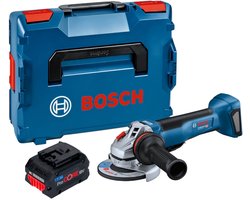 Bosch GWS 18V-10 P Professional accu-haakse slijper 18 V 125 mm borstelloos + 1x ProCORE-accu 8,0 Ah + L-Boxx - zonder oplader