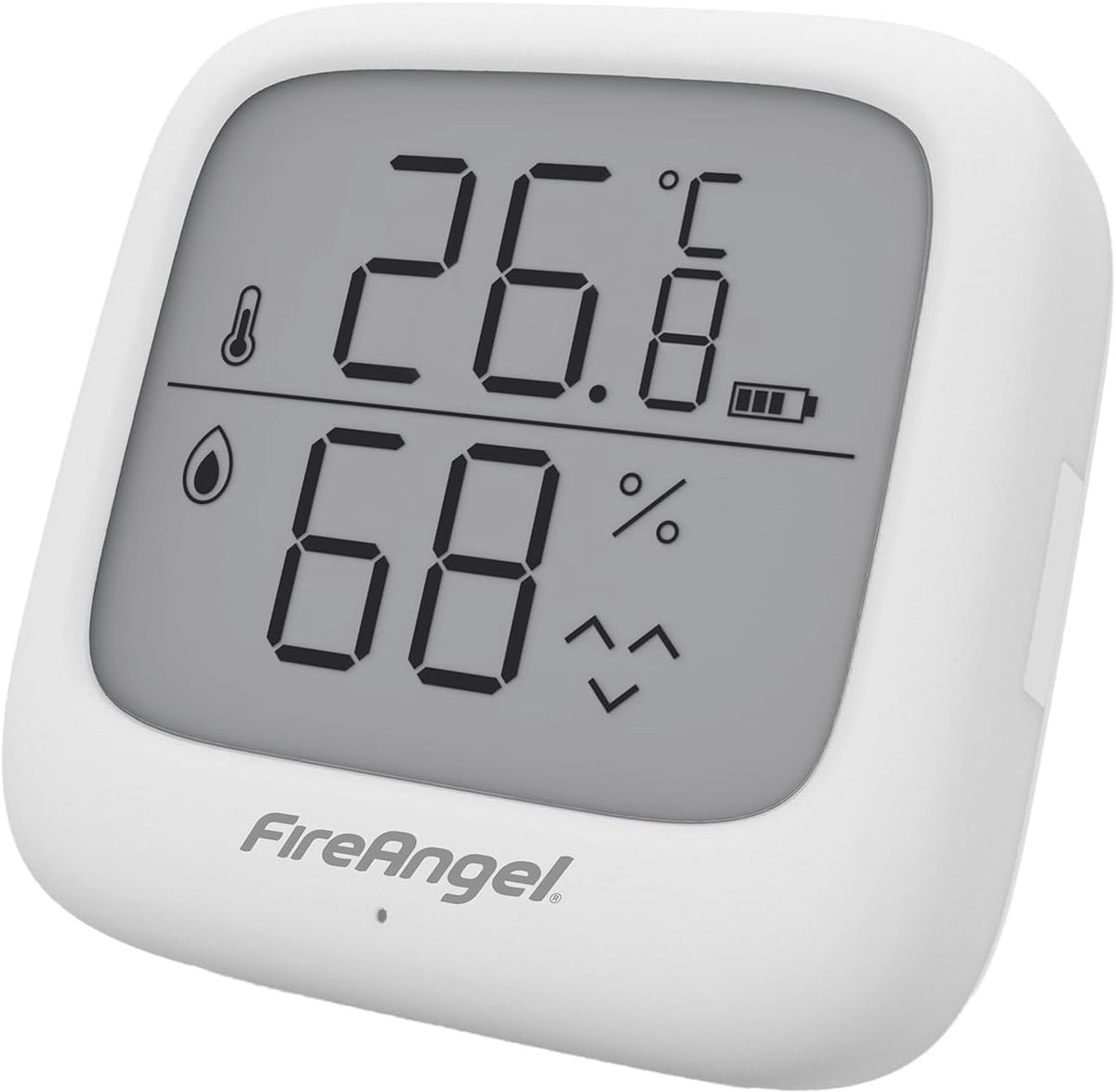 Temperatuur Vochtigheidssensor - Hygrometer Thermometer - Comfort Thuis - LCD Comfort Indicator - 9.5 x 4 x 6.5 cm - Wit
