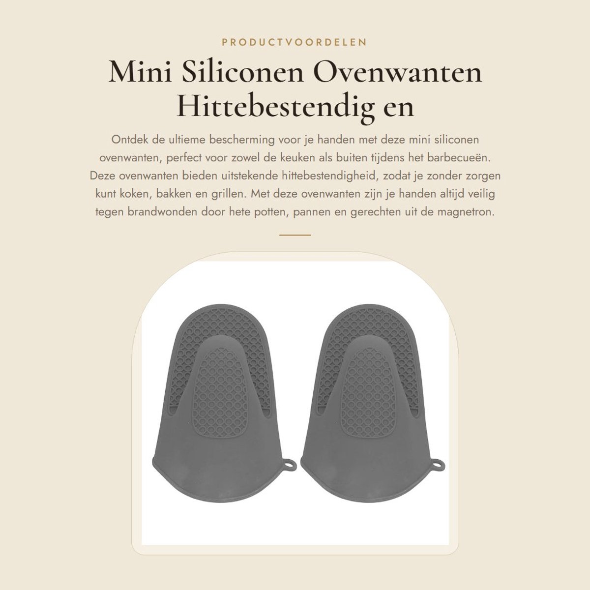Dailygoods- Ovenwanten Hittebestendig - Mini Siliconen - 2 Stuks - Vaatwasmachinebestendig - Antiverbranding - Veelzijdige Hittebescherming - Keukenhandschoenen