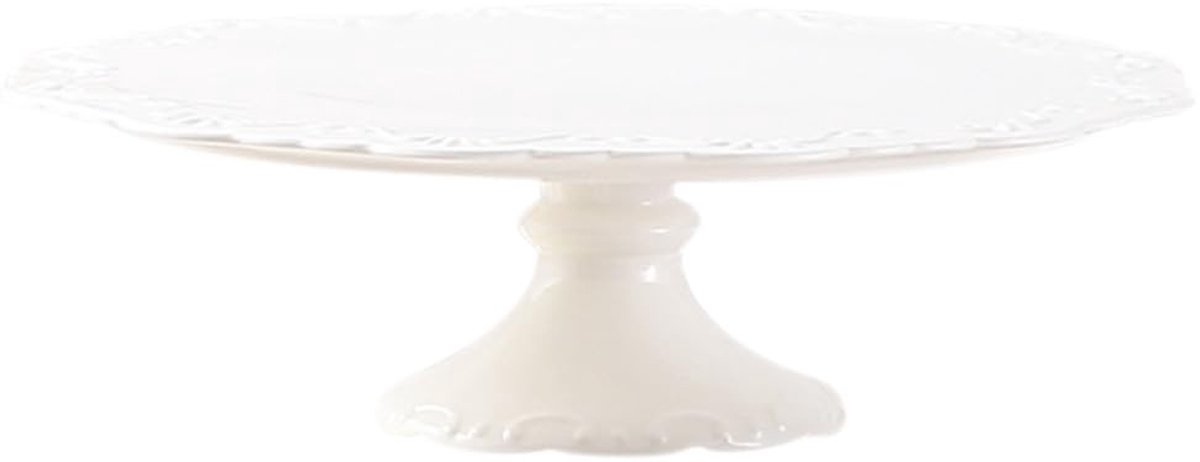 Dailygoods- Taartstandaard met voet - Keramiek - Cupcakehouder - Taartdisplay - Duurzaam - Ronde vorm - Taartplateau