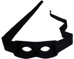 Zwart Oogmasker - Dief masker - Feestelijke Aankleding - Uniseks Volwassen - Niet gespecificeerd - Zwart