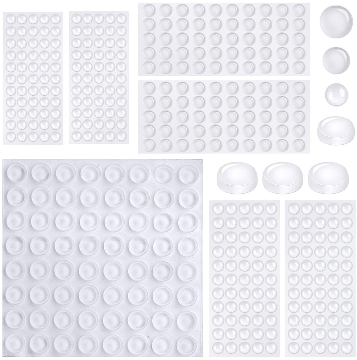 Dailygoods- Rubberen Buffers - 364 Stuks - Transparante Voetjes - Zelfklevend - Elastisch - Duurzaam - Bescherming Tegen Krassen - Meubelvoetjes