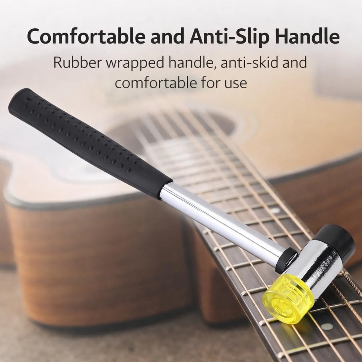 Dailygoods- Klauwhamer Dubbele Kop - Rubber Hamer - Antislip - Lichtgewicht - Draagbaar - Hoogwaardig Materiaal - Gitaarhamer