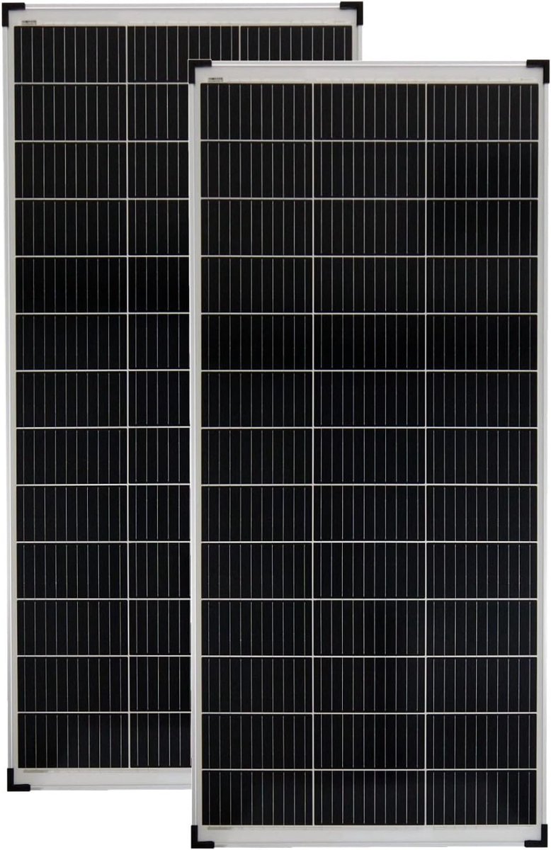 Zonnepanelen Set - Zonnecellen Modules - Energie Opwekken - Monokristallijn Design - 148x68 cm - Zwart