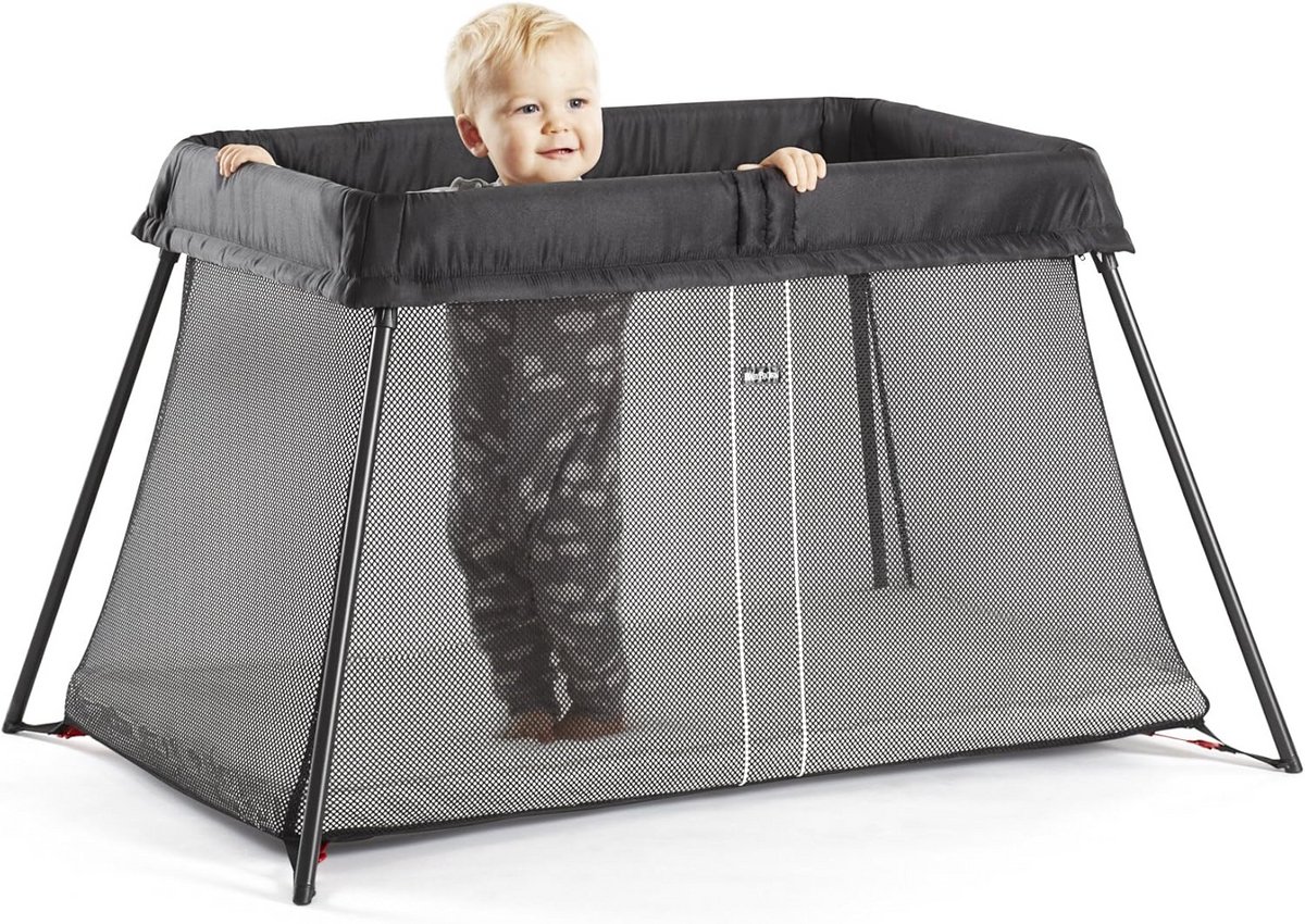 Reisbed Light - Baby Tent - Veilig Slapen - Lichtgewicht & Compact - 6 kg - Zwart